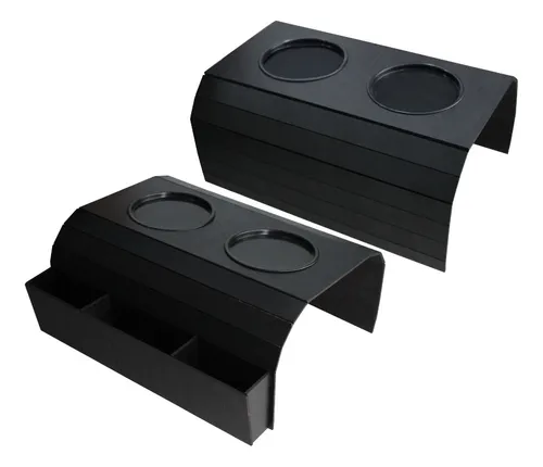 comprar Bandejas De Sofá Kit 2 Unidades Porta Controle + Porta Copos Cor Preto