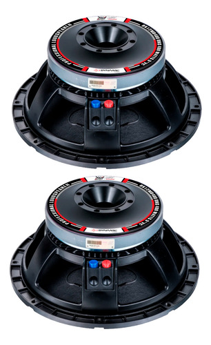 2 Bocinas 360 Three Sixty Sound Dx12mb400 De 12puLG 400wrms Color Negro