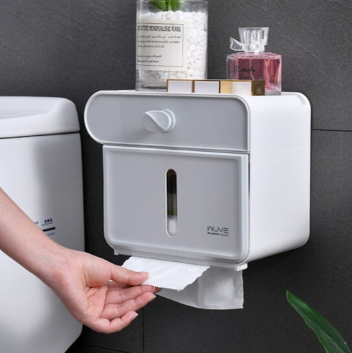 Dispensador De Papel Higiénico Porta Celular O Tablet