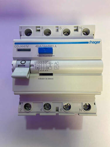 Interruptor Diferencial 4x40a 30ma Hager Francés Ionlux