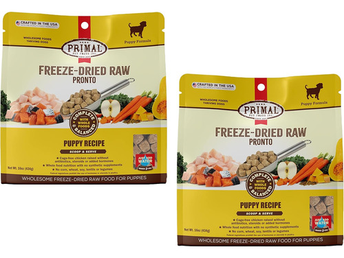 Primal, Comida Liofilizada, 16 Oz. Pack De 2