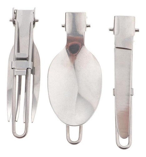 De Cubiertos Plegables De 3 Piezas Tenedor Para Picnic De
