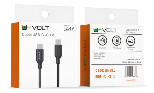 Cable Tipo C Carga Rápida (3pcs) Cable Datos Tipo C A C 1m