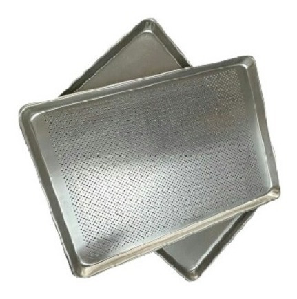 Imagen 1 de 3 de Bandeja Panadera Lisa Y Perforada De Aluminio 45x65 Cms