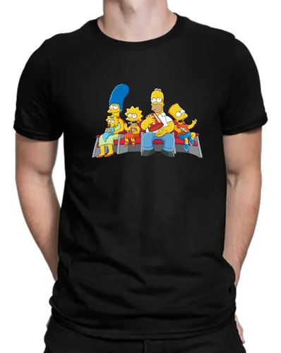 Camiseta The Simpsons Familia Hombre Algodón M1