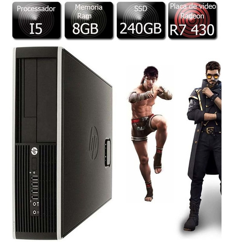 Pc Gamer Hp I5 3.2ghz 8gb Ssd 240gb R7 430 2gb 128bits