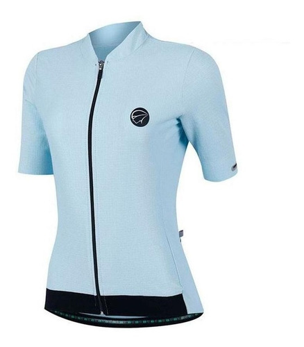 Imagem 1 de 4 de Camisa Ciclismo Feminina Mauro Ribeiro Fiber Baby Blue