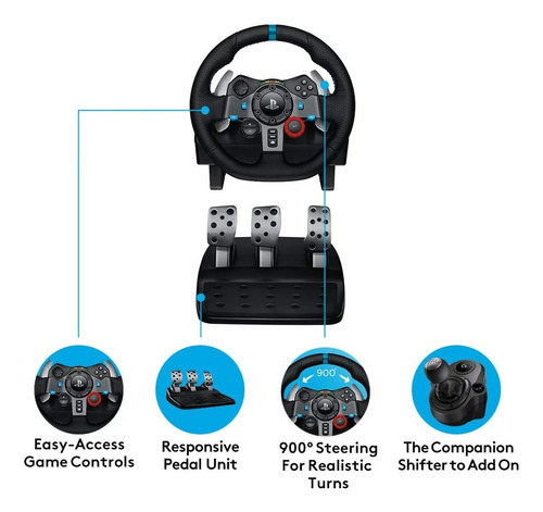 Timon C/pedal Logitech G29 Racing Wheel Ps3/ps4/ps5 Usb