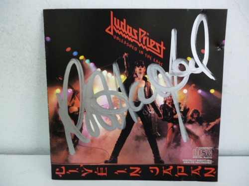 Judas Priest Unleashed In The East Cd Americano Firmado