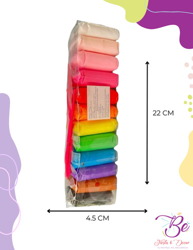 36 Plastilina Moldeable Foamy Suave Colores Mayoreo