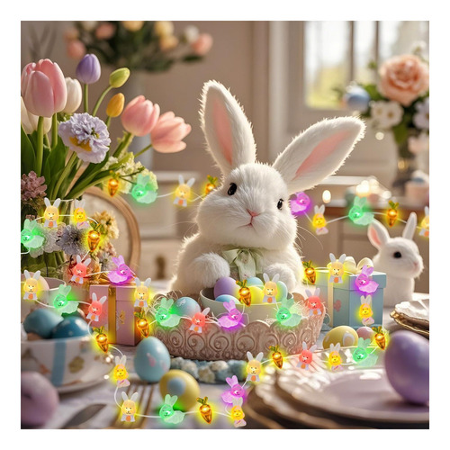 Luces De Hadas De Easter Aogist 50led Luces De Cuerda De De