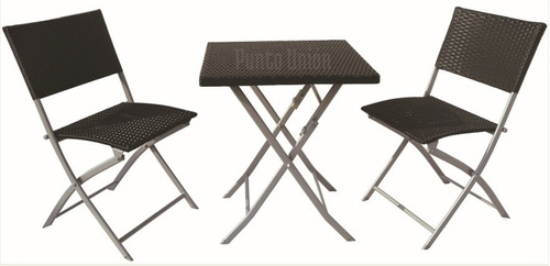 Juego De Comedor Para Jardin En Caño Mesa 2 Sillas Punion