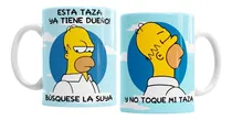 Comprar Tazas Los Simpsons Homero Simpson No Toque Mi Taza Con Caja