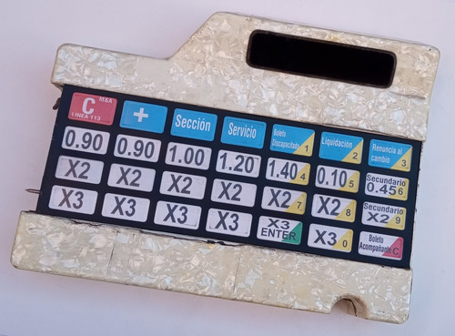 Teclado Retro Máquina Expendedora Klussendorf De Colectivos (Usado)