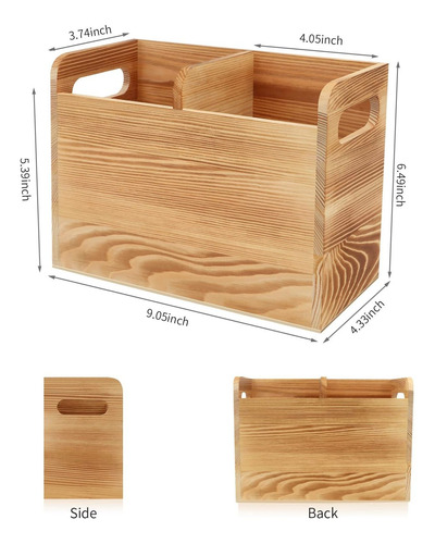 Soporte Para Utensilio Cocina Madera 2 Compartimento 9.0