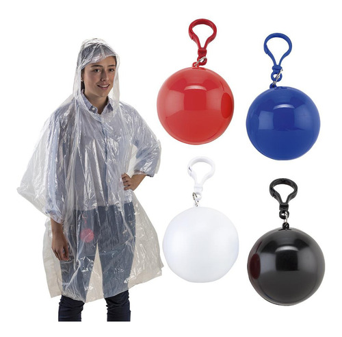 Llavero Con Capa Impermeable Para Lluvia + Estuche 