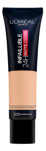 Base Infallible Loreal Matte Cover  200 Golden Sand