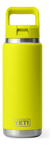 Botella Yeti Rambler con aislamiento al vacío de 770 ml con tapa de color amarillo luciérnaga