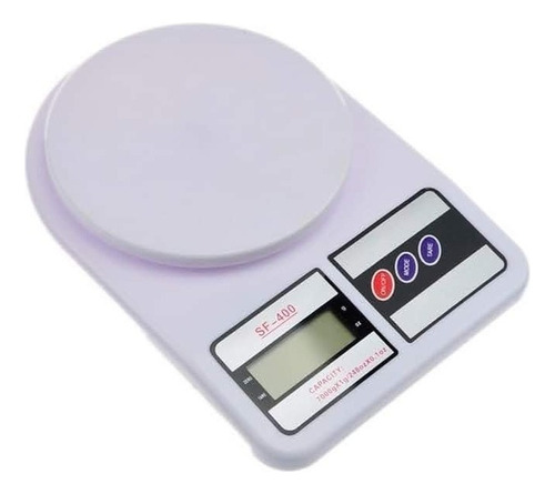 Balanza De Cocina Digital  De 5grs A 7kilos Color Blanco