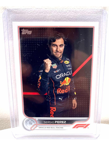 Tarjeta Topps F1 Formula 1 Red Bull Sergio Perez #21