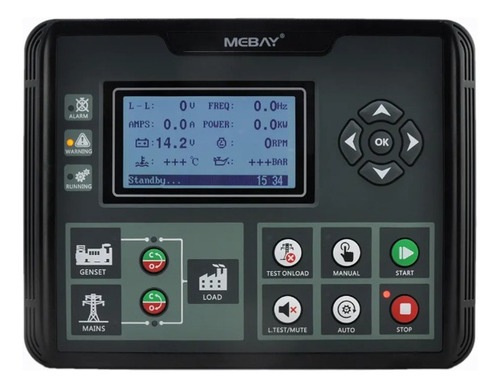 Panel Control Mebay Dc52d Planta Electrica Generador 6120