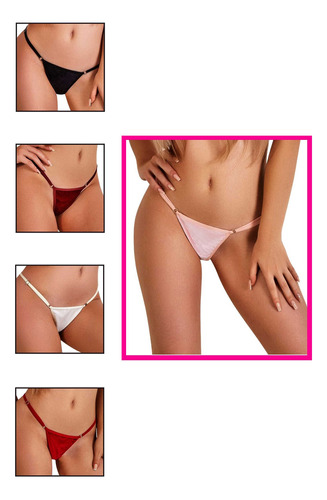 Paquete Tanga Brasilera Graduable Pack X 5