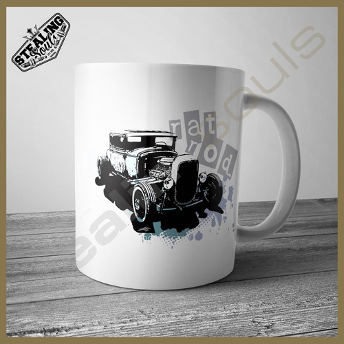 Taza | Hot Rat / Rod #798 | Mooneyes / Rat Fink / Clay Smith