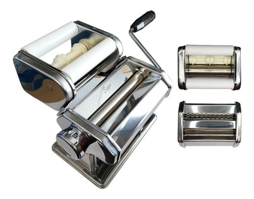 Maquina Para Hacer Pasta + Ravioles 3 En 1 Acero Inox