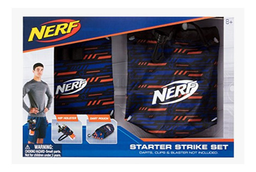 Set Nerf Starter Strike Funda Para Arma Y Bolso Dardos