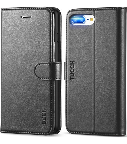 Tucch Funda iPhone 8 Plus, Funda Piel iPhone 7 Plus