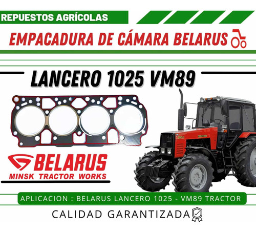 Empacadura De Cámara Belarus Lancero 1025 Vm89