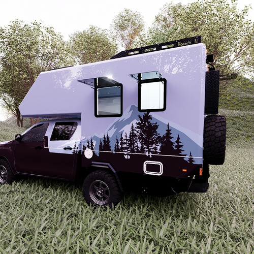 Camper Motorhome Completo Con Camioneta 4x4 Para 4 Personas