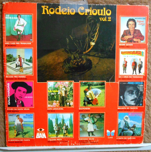 Vinil Lp Rodeio Crioulo- Vol.2 Três Xirús Tio Bilia Bertussi