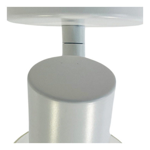 Apliqué Sobrepuesto Simple E-14 Zaurak Blanco Con Ampolleta