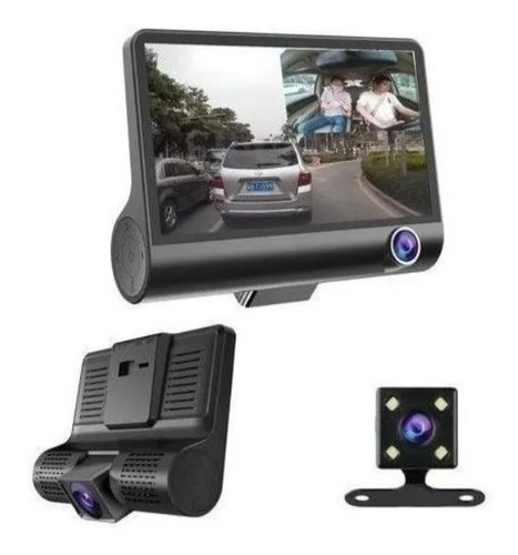 Dvr Para Carro Con Pantalla De 4.3  Cámaras Frontal Reversa