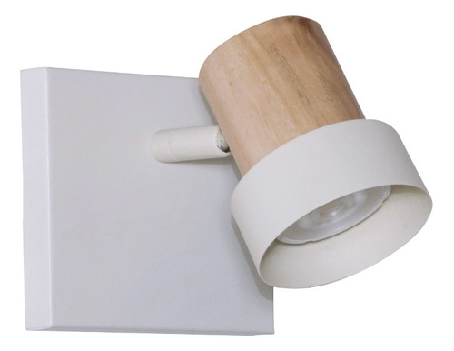 Aplique Pared 1 Luz España Madera Led Gu10 Vg