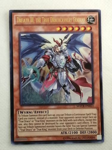 Ultra Yugioh Dreiath Iii, The True Dracocavalry General (Usado)