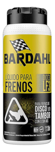 Liquido Para Frenos Disco Tambor 350ml Con O Sin Abs Bardahl