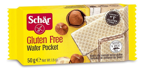 Biscoito Wafer Pocket Schar sem Glúten 50g