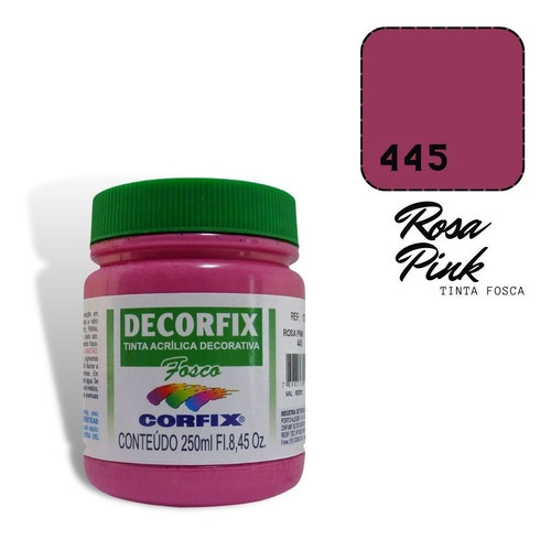 Acrílico artístico Corfix 17300-445 445 rosa pink de 1