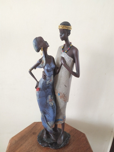 Escultura De Africanos En Ceramica