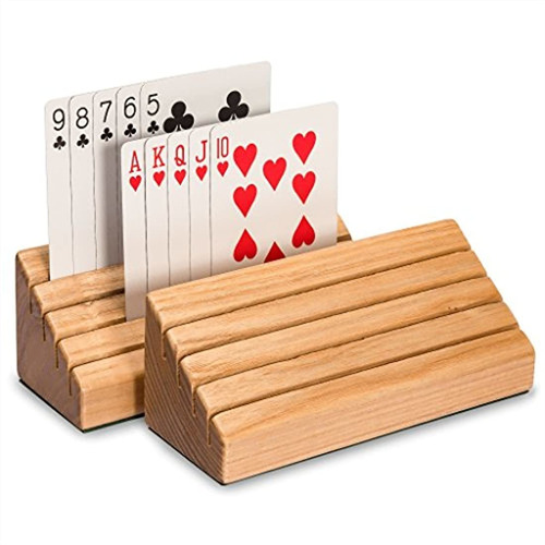 Organizador De Cartas De Madera De Roble Macizo (conjunto De