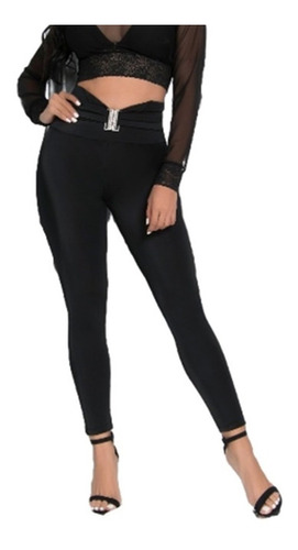 Hermoso Leggins Talle Alto Con Pretina Para Mujer