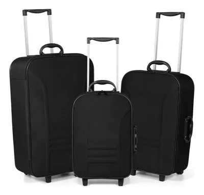 Conjunto Mala De Viagem Com 3 Peças Medidas Anac 