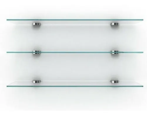 comprar Set De 3 Repisas De Cristal Rectangulares 
