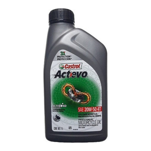 Castrol Actevo 20w50 4t Semisintetico 1 Litro