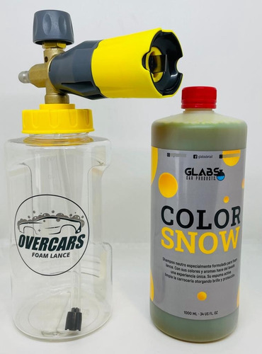 Foam Lance Overcars + Shampoo Espuma Activa Glabs