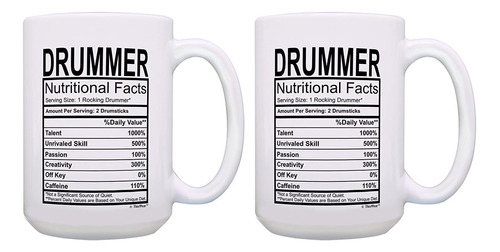 Drummer Gifts For Men Drummer Nutritional Facts Drummer Músi