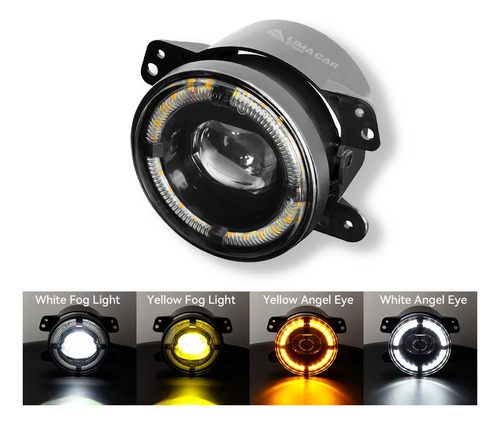 Faros Neblineros Led 4puLG Waterproof Jeep Jk Dodge Chrysler
