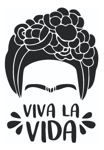 Frida Kahlo Vinilos Decorativos De Pared Textos,60x 40cm 